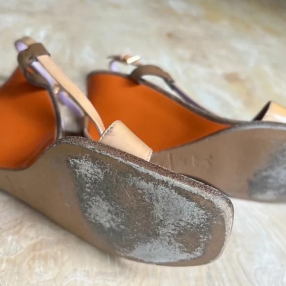 Louis Vuitton wedge sandals authentic good used condition - Picture 6 of 11